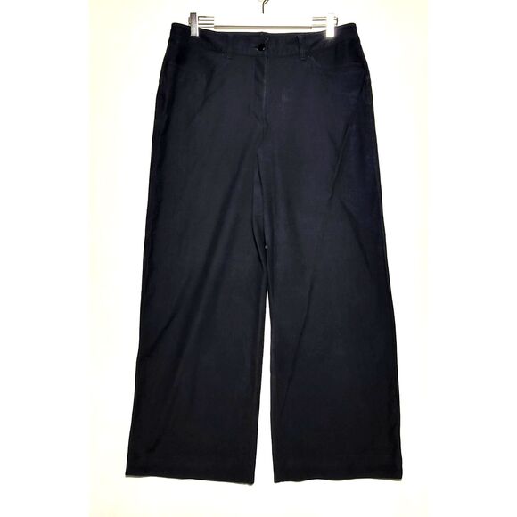 Lululemon City Sleek 5 Pocket Wide Leg Pants Womens 32 Black Utlitech - Picture 2 of 10